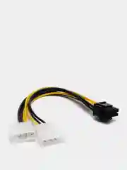 Кабель питания видеокарты Molex * 2 - PCIe-6+2pin, 20 см
