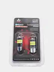 Светодиодные лампы W5W (2шт) габарит, салон, подсветка номера. 15SMD 3030 NEW CHIP