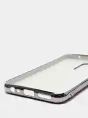 Серый меланж чехол Xiaomi Redmi 8, Redmi 8A, Сяоми Редми 8, 8А цветной силиконовый с глянцевой рамкой