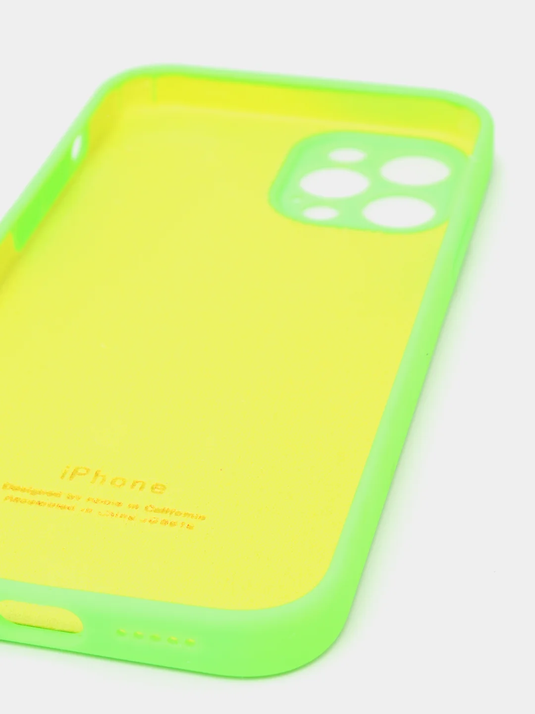 Салатовый силиконовый чехол iPhone 12 Pro, Silicone Case, с закрытым низом и защитой камеры