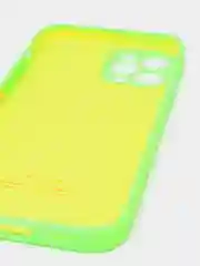 Салатовый силиконовый чехол iPhone 12 Pro, Silicone Case, с закрытым низом и защитой камеры