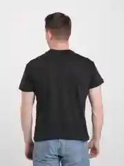 Черный мужская футболка