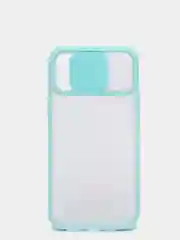 Бирюзовый чехол с защитой камеры для iPhone 12  PRO MAX (Матовый Чехол)