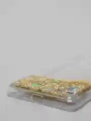 Золотой чехол Samsung Galaxy S10 Lite силиконовый переливающийся жидкий с блестками