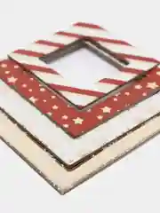 Бирюзовый рамки декоративные для творчества, поделок, ежедневников, скрапбукинга (4 шт. в наборе)