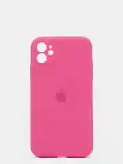 Вишнёвый силиконовый чехол iPhone 11, Silicone Case, с закрытым низом и защитой камеры