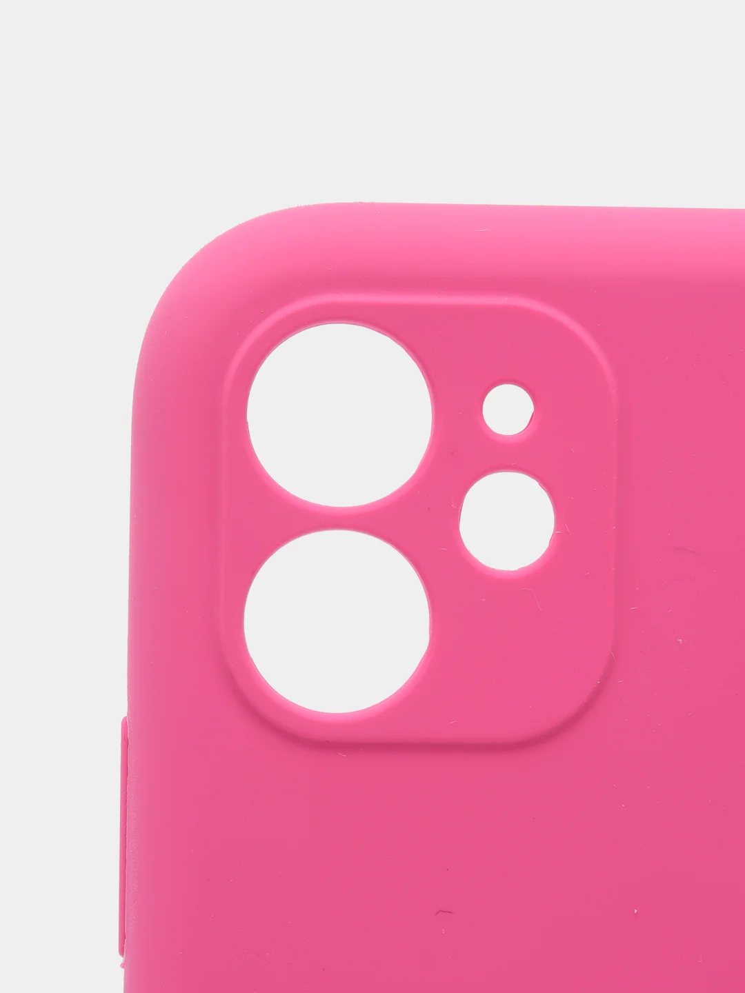 Вишнёвый силиконовый чехол iPhone 11, Silicone Case, с закрытым низом и защитой камеры