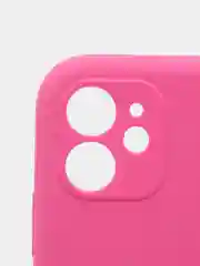 Вишнёвый силиконовый чехол iPhone 11, Silicone Case, с закрытым низом и защитой камеры