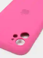 Вишнёвый силиконовый чехол iPhone 11, Silicone Case, с закрытым низом и защитой камеры