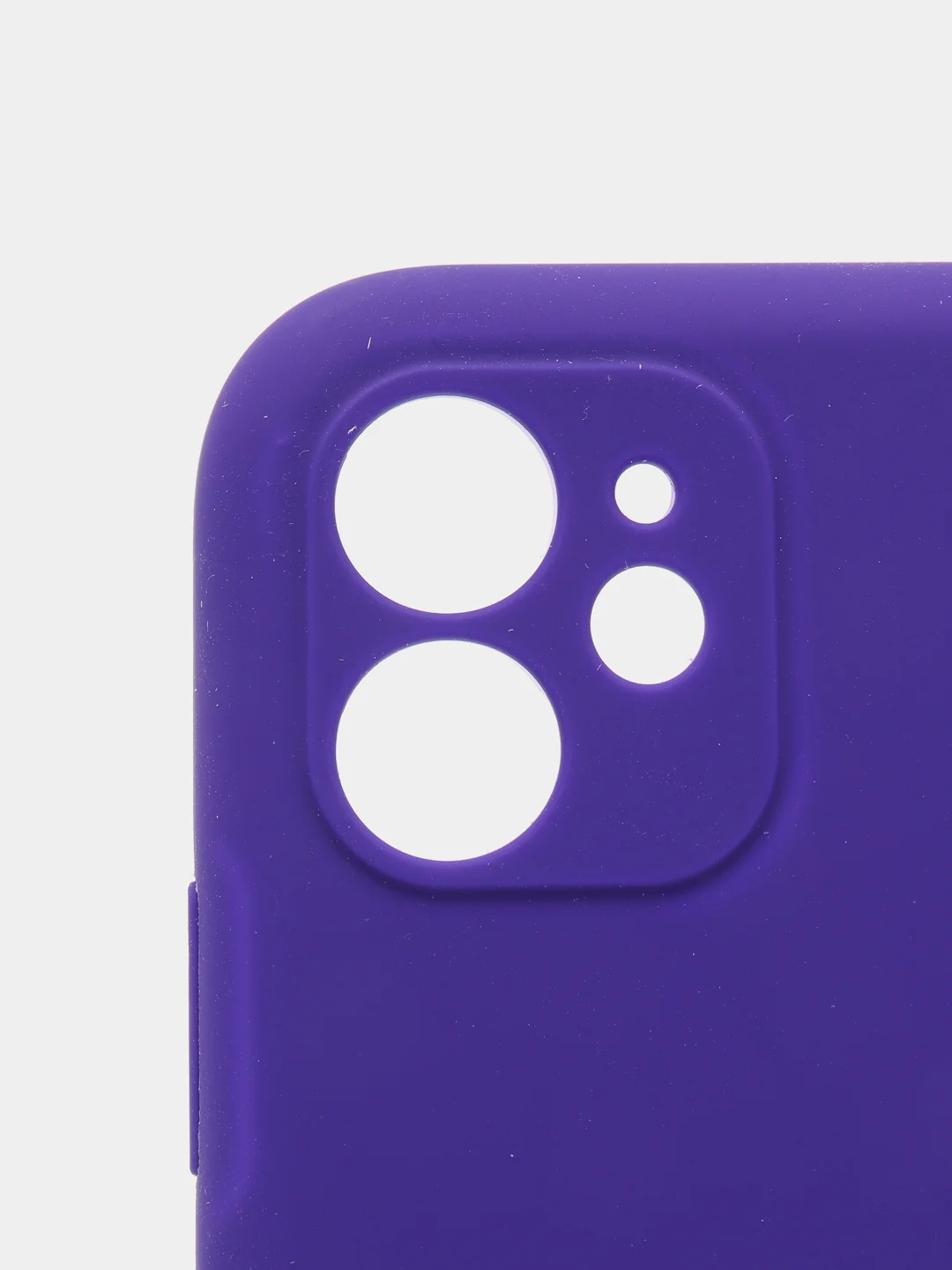 Фиолетовый силиконовый чехол iPhone 11, Silicone Case, с закрытым низом и защитой камеры