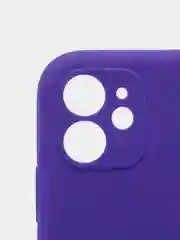 Фиолетовый силиконовый чехол iPhone 11, Silicone Case, с закрытым низом и защитой камеры