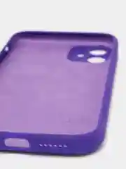 Фиолетовый силиконовый чехол iPhone 11, Silicone Case, с закрытым низом и защитой камеры