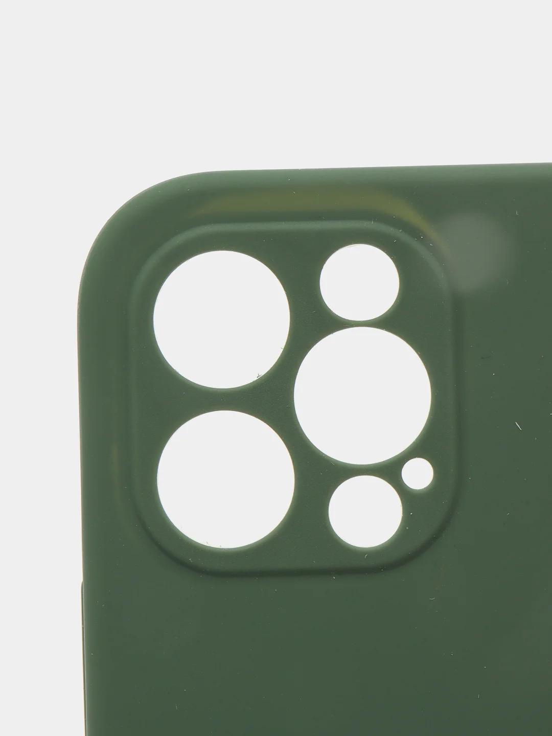 Зеленый силиконовый чехол iPhone 12 Pro, Silicone Case, с закрытым низом и защитой камеры