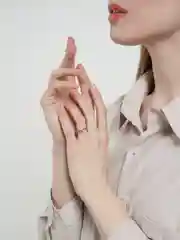 Витое кольцо цепочкой из стали