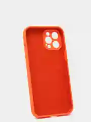 Оранжевый силиконовый чехол iPhone 12 Pro Max, Silicone Case, с закрытым низом и защитой камеры
