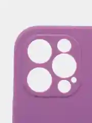 Пурпурный силиконовый чехол iPhone 12 Pro, Silicone Case, с закрытым низом и защитой камеры