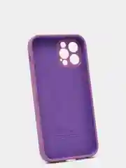 Пурпурный силиконовый чехол iPhone 12 Pro, Silicone Case, с закрытым низом и защитой камеры