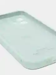 Белый силиконовый чехол iPhone 12, Silicone Case, с закрытым низом и защитой камеры
