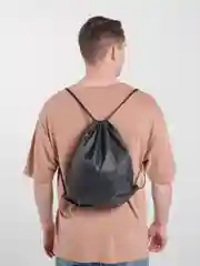 Черный мешок для обуви школьный