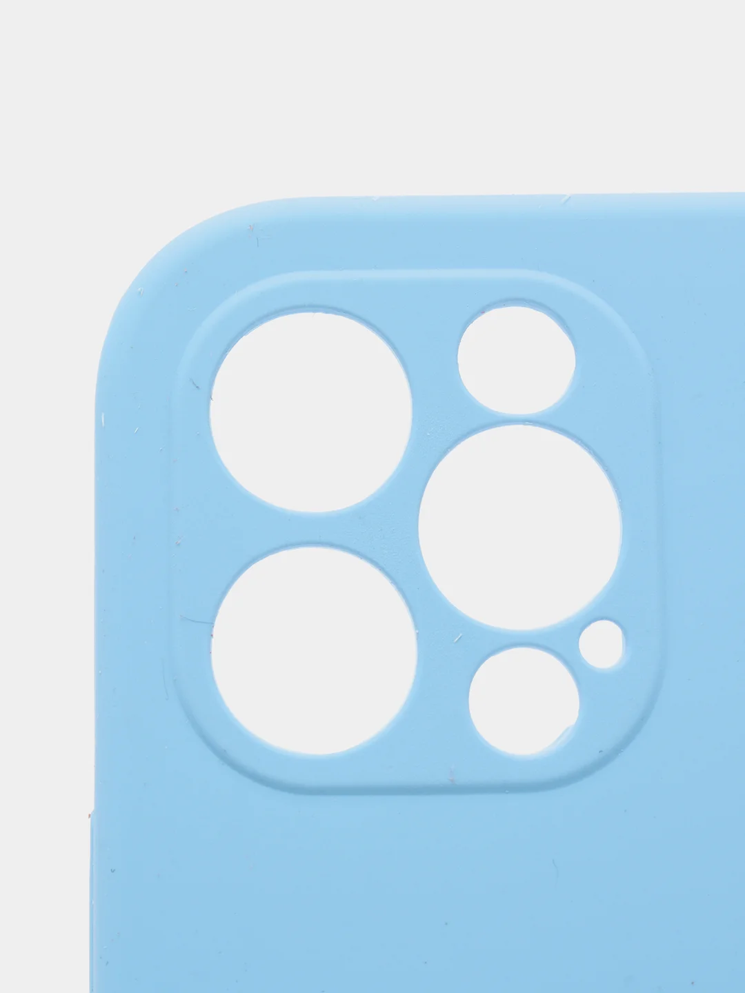Голубой силиконовый чехол iPhone 12 Pro, Silicone Case, с закрытым низом и защитой камеры