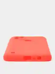 Красный чехол силиконовый матовый для Realme C21