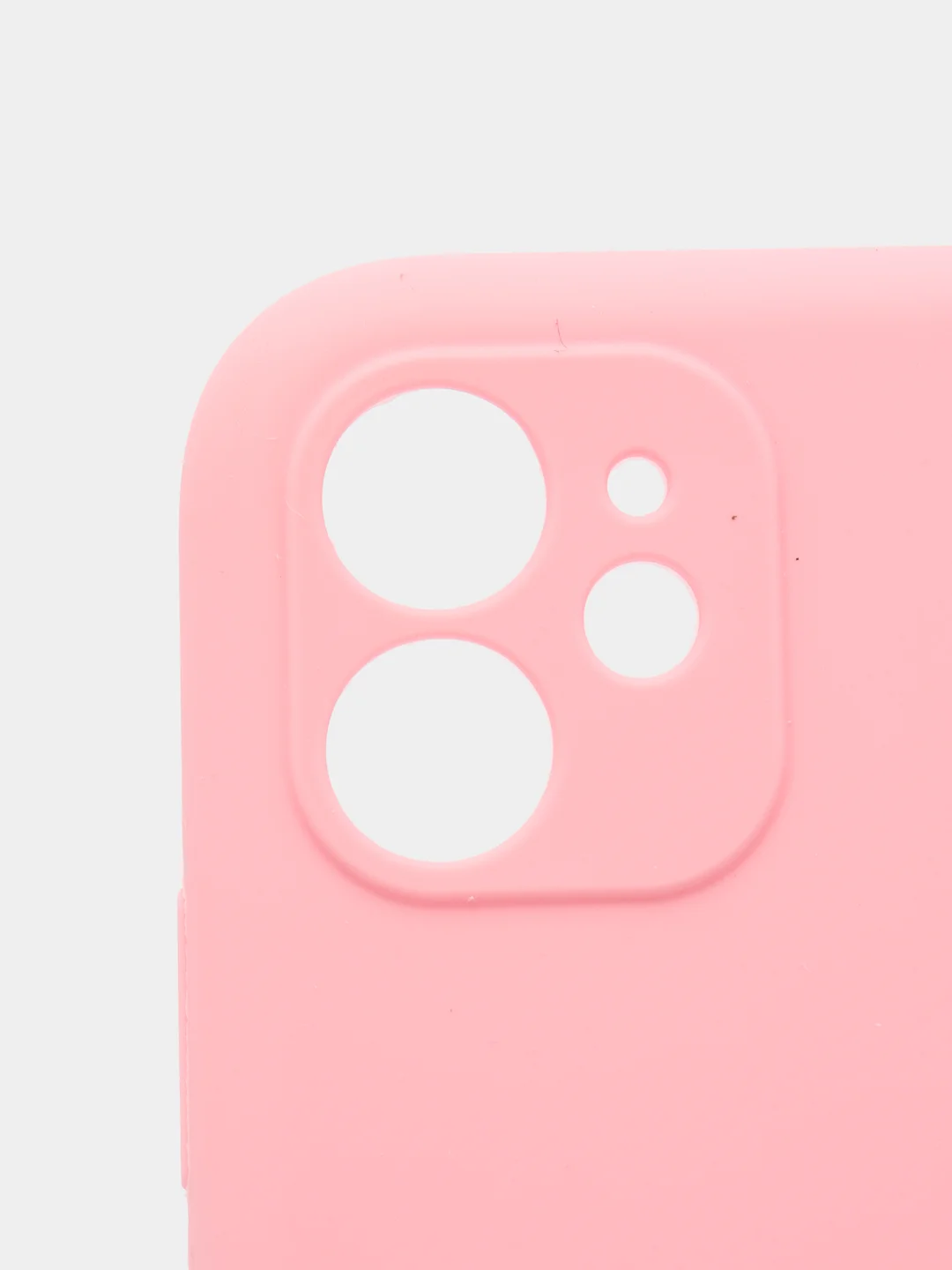 Тёмно-розовый силиконовый чехол iPhone 11, Silicone Case, с закрытым низом и защитой камеры