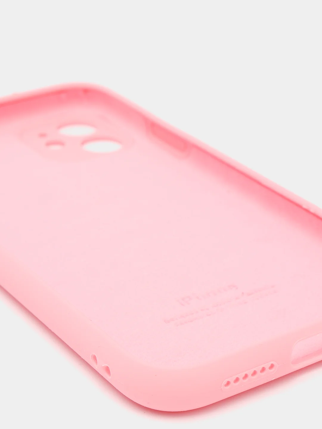 Тёмно-розовый силиконовый чехол iPhone 11, Silicone Case, с закрытым низом и защитой камеры