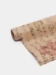 Розовый бумага подарочная, "Крафт"
