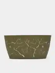 Оливковый горшок кашпо для цветов Бабочка 3D эффект