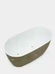 Оливковый горшок кашпо для цветов Бабочка 3D эффект