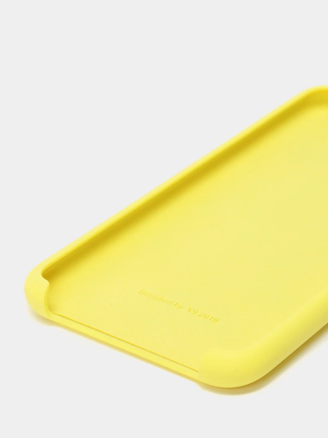 Желтый чехол силиконовый Silicone Cover Case для Huawei Honor Y6, 8A, Y9 2019