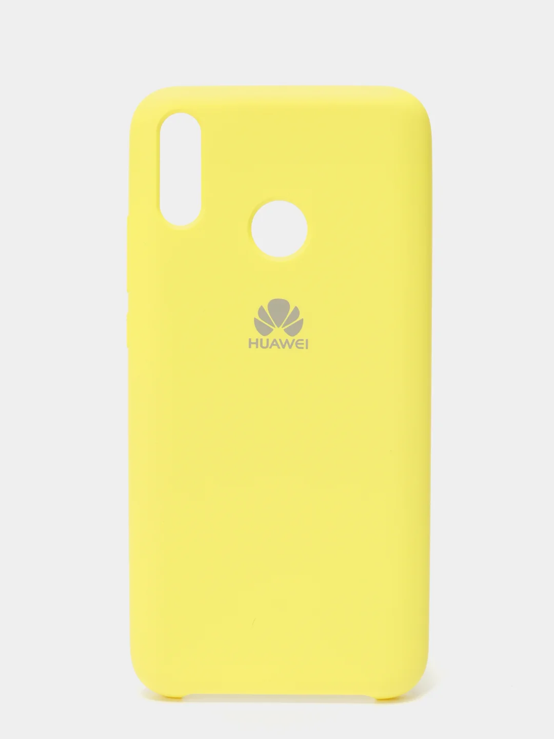 Желтый чехол силиконовый Silicone Cover Case для Huawei Honor Y6, 8A, Y9 2019