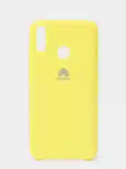 Желтый чехол силиконовый Silicone Cover Case для Huawei Honor Y6, 8A, Y9 2019