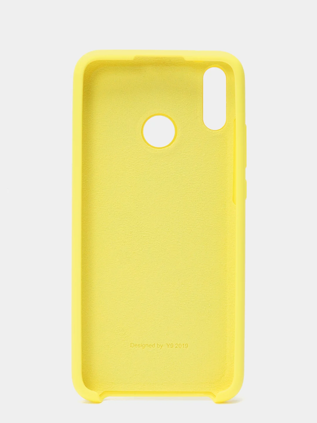 Желтый чехол силиконовый Silicone Cover Case для Huawei Honor Y6, 8A, Y9 2019