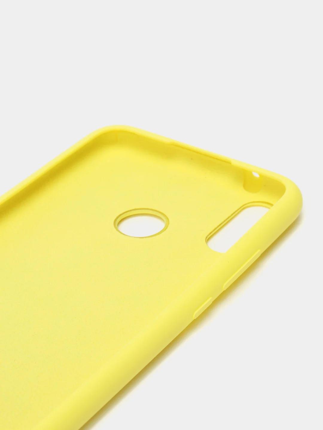 Желтый чехол силиконовый Silicone Cover Case для Huawei Honor Y6, 8A, Y9 2019