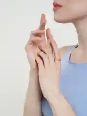 Прозрачное кольцо с китайскими иероглифами