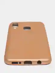 Золотой чехол Samsung Galaxy A20 / A30, Самсунг Галакси А20 / А30 силиконовый матовый металлик