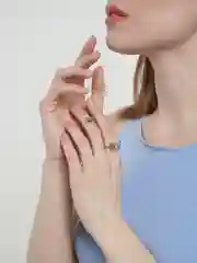 Серебряный кольца "Бабочка", регулируемые, 4 вида
