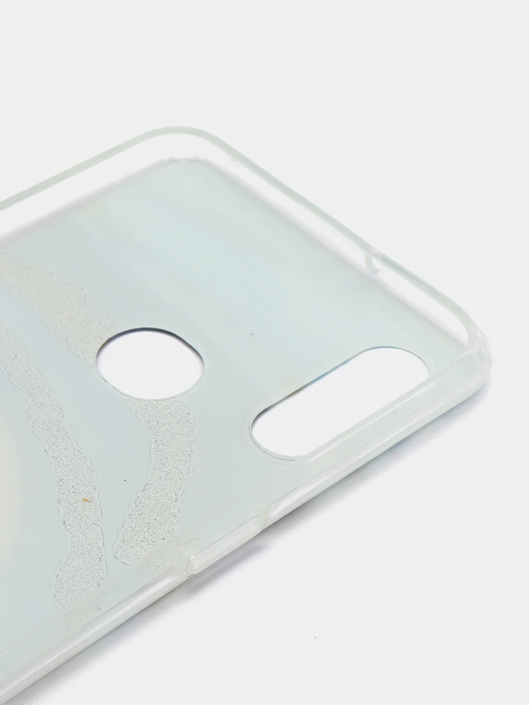 Синий чехол Samsung Galaxy A10s, Самсунг Галакси А10с силиконовый с мраморным рисунком