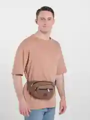 Коричневый сумка мужская на пояс