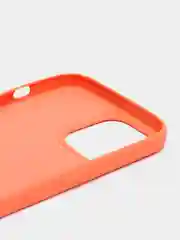 Оранжевый чехол Apple iPhone 12 Mini, 12 Pro Max силиконовый с подкладом из микрофибры