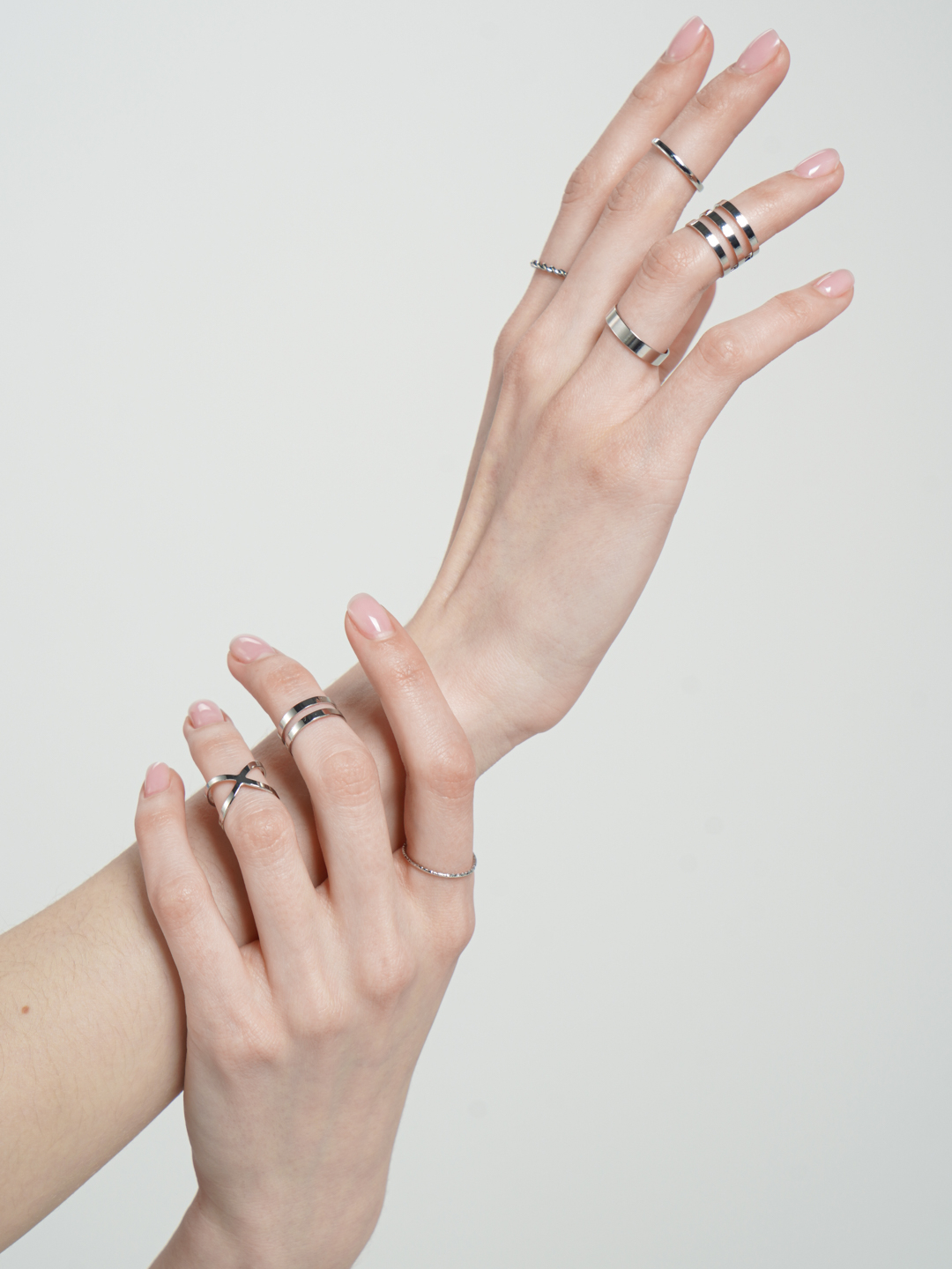 Набор из 8 колец, кольца миди, комплект, двуслойные, трехслойные, тонкие, женские купить по цене 112 ₽ в интернет-магазине KazanExpress