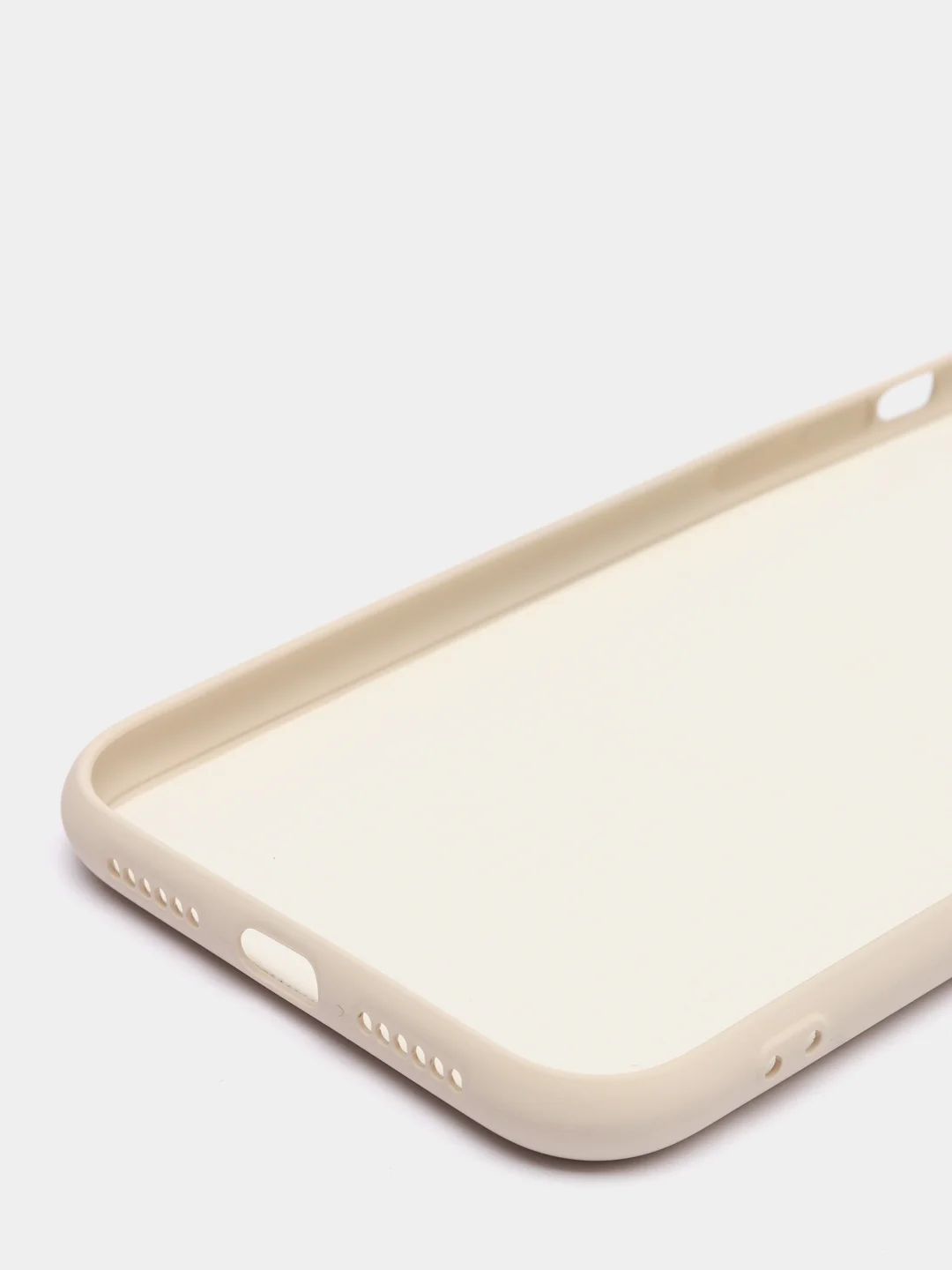Бежевый чехол на iPhone 11, 13, 12, XR, Pro, Max, Mini, бархатный