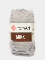 Серый пряжа YarnArt Mink, полиамид, 50 г, 75 м