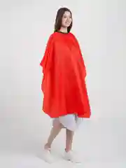 Желтый пеньюар парикмахерский
