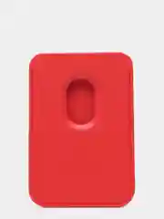 Красный картхолдер на iPhone, с поддержкой MagSafe Leather Wallet