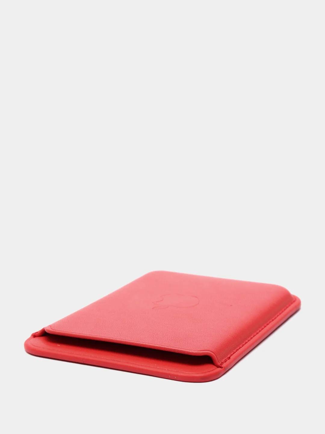 Красный картхолдер на iPhone, с поддержкой MagSafe Leather Wallet