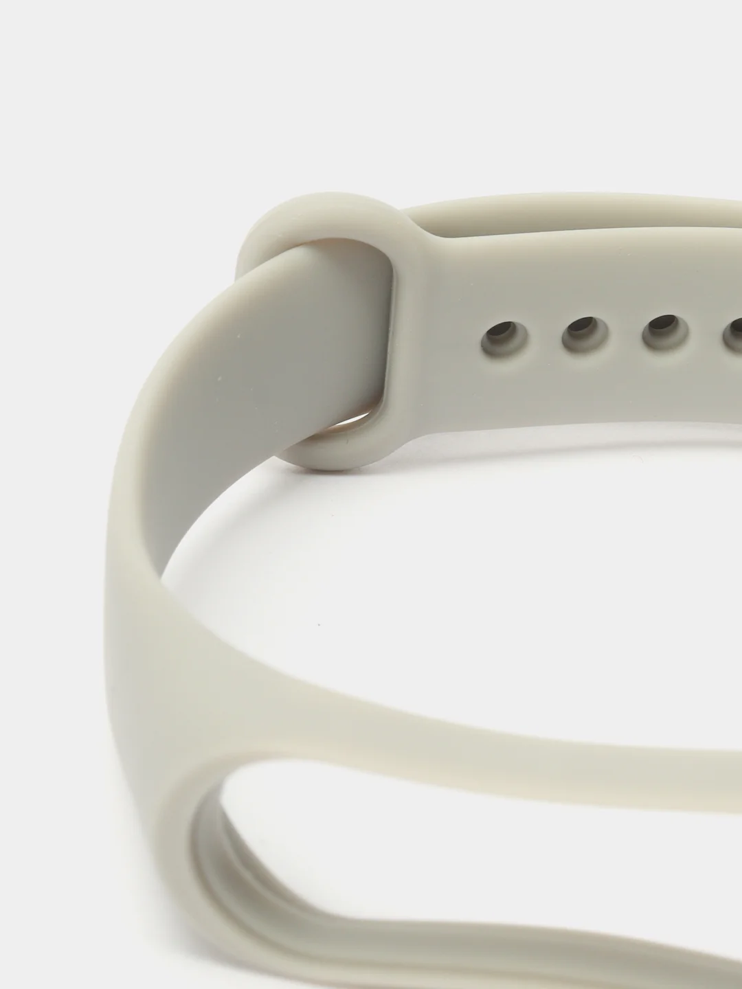 Серый металлик силиконовый ремешок Xiaomi Mi Band 3 и Band 4