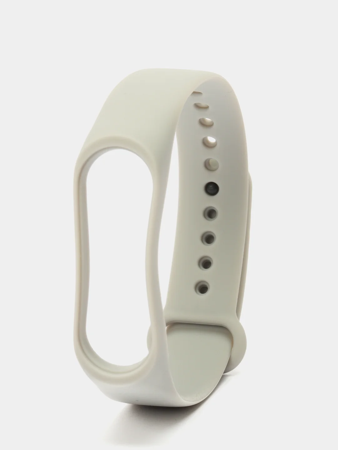 Серый металлик силиконовый ремешок Xiaomi Mi Band 3 и Band 4
