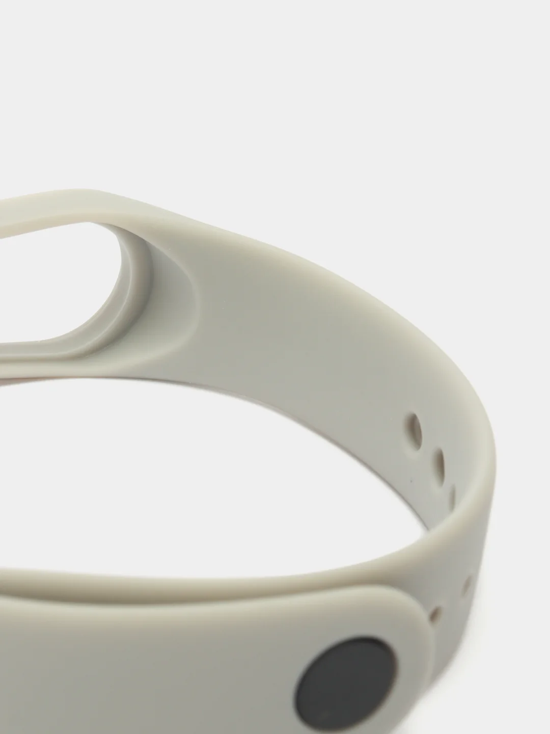 Серый металлик силиконовый ремешок Xiaomi Mi Band 3 и Band 4
